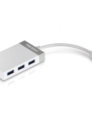 Hub USB 3.0 Trendnet TU3 - H4E/ 4xUSB/ Blanco y Gris - Tiensol