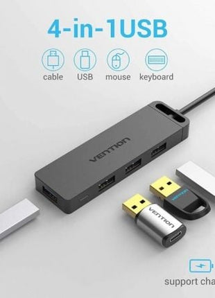 Hub USB 3.0 Vention CHLBB/ 4xUSB/ 1xMicroUSB PD - Tiensol