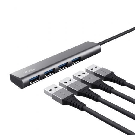 Hub USB Tipo - C Trust Halyx/ 4xUSB - Tiensol