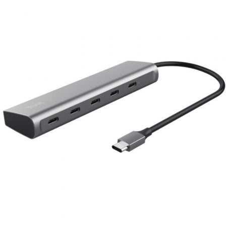 Hub USB Tipo - C Trust Halyx/ 4xUSB Tipo - C/ 1xUSB Tipo - C PD - Tiensol