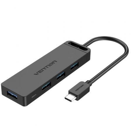 Hub USB Tipo - C Vention TGKBD/ 4xUSB/ 1xMicroUSB PD/ 50cm - Tiensol