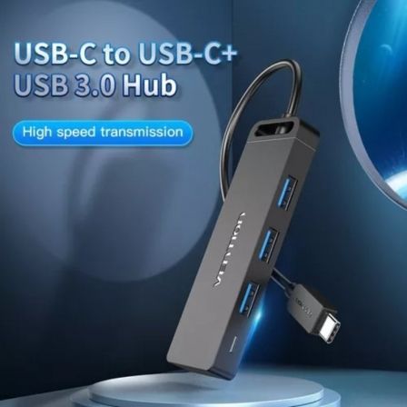 Hub USB Tipo - C Vention TGTBB/ 3xUSB/ 1xUSB Tipo - C/ 1x MicroUSB PD - Tiensol