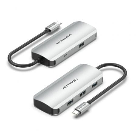 Hub USB Tipo - C Vention TNAHB/ 4xUSB/ 1xMicroUSB PD - Tiensol