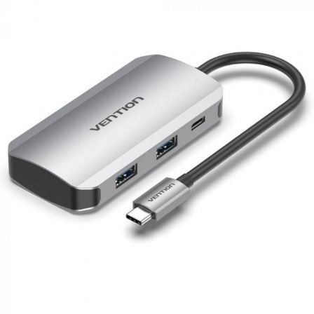 Hub USB Tipo - C Vention TNBHB/ 4xUSB/ 1xUSB Tipo - C PD - Tiensol