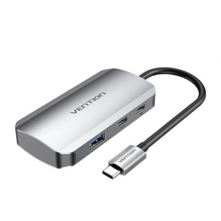 Hub USB Tipo - C Vention TNDHB/ 3xUSB/ 1xUSB Tipo - C/ 1xUSB Tipo - C PD - Tiensol