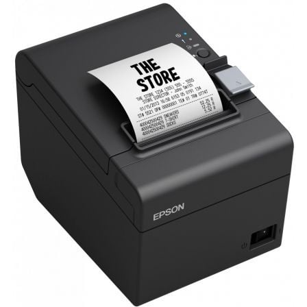 Impresora de Tickets Epson TM - T20III/ Térmica/ Ancho papel 80mm/ Ethernet/ Negra - Tiensol