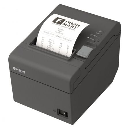 Impresora de Tickets Epson TM - T20III/ Térmica/ Ancho papel 80mm/ USB - RS232/ Negra - Tiensol