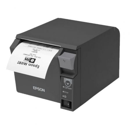 Impresora de Tickets Epson TM - T70II/ Térmica/ Ancho papel 80mm/ USB - RS232/ Negra - Tiensol