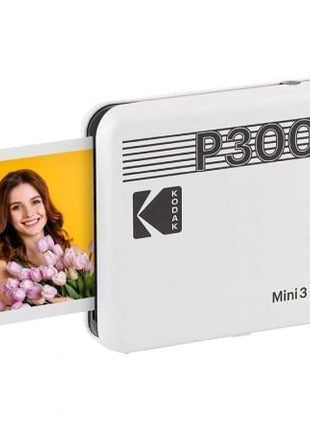 Impresora Portátil Fotográfica Kodak Mini 3 Retro/ Tamaño Foto 76.2x76.2mm/ Incluye 2x Papel Fotográfico/ Blanca - Tiensol