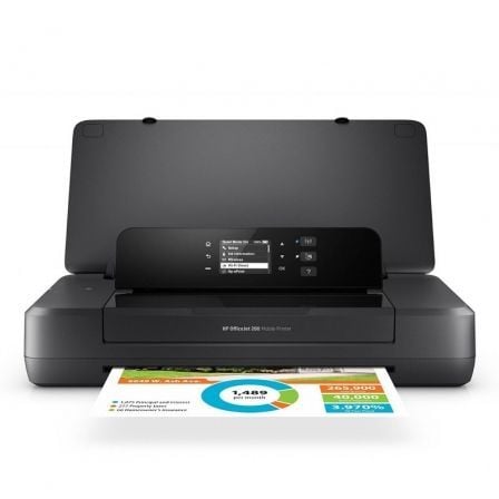 Impresora Portátil HP Officejet 200 WiFi/ Negra - Tiensol