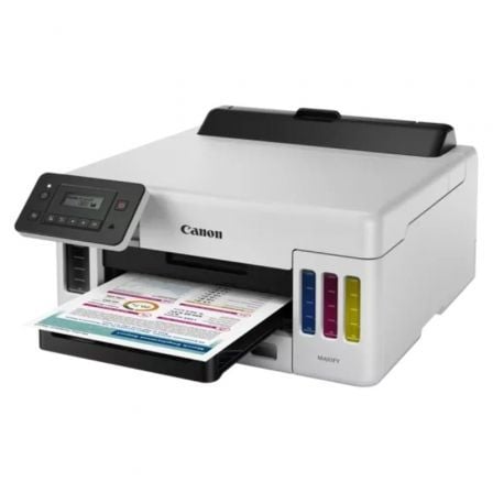 Impresora Recargable Canon MAXIFY GX5050 MegaTank WiFi/ Dúplex/ Blanca - Tiensol