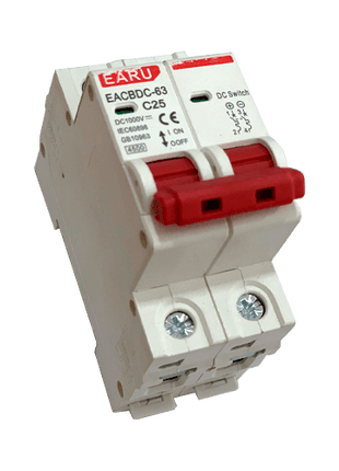 Interruptor Automático EARU DC MCB 1000V 25A 2P - Tiensol