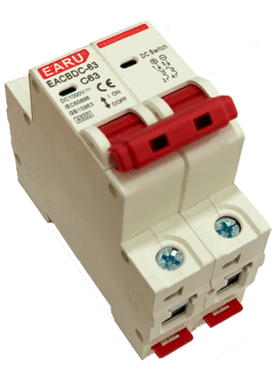 Interruptor Automático EARU DC MCB 1000V 63A 2P - Tiensol