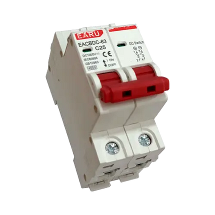 Interruptor Automático EARU DC MCB 1000V 25A 2P - Tiensol