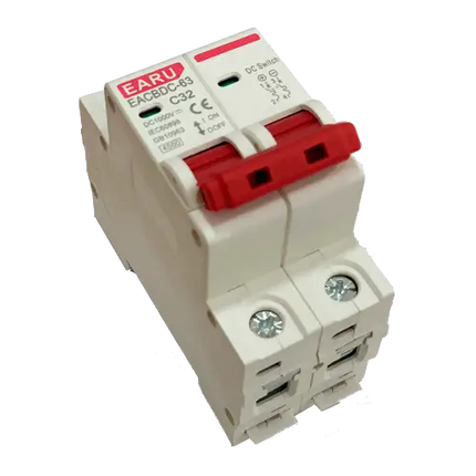 Interruptor Automático EARU DC MCB 1000V 32A 2P - Tiensol