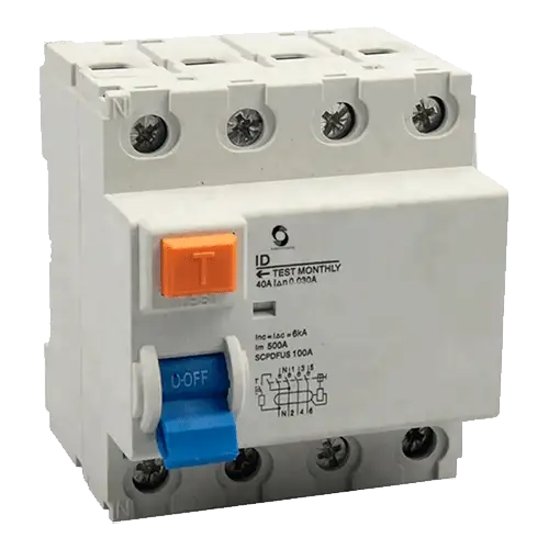 Interruptor Diferencial XID - 63 4P 40A 30mA | Tipo A - Tiensol