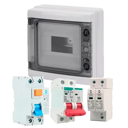 Kit Protecciones Alterna Monofásico 8 kW - Tiensol