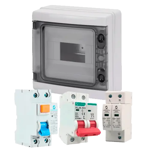 Kit Protecciones Alterna Monofásico 8 kW - Tiensol