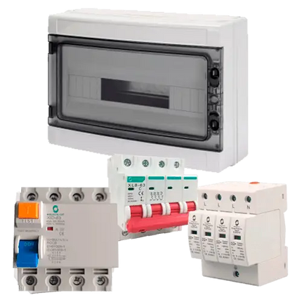 Kit Protecciones Alterna Trifásico 5 kW - Tiensol