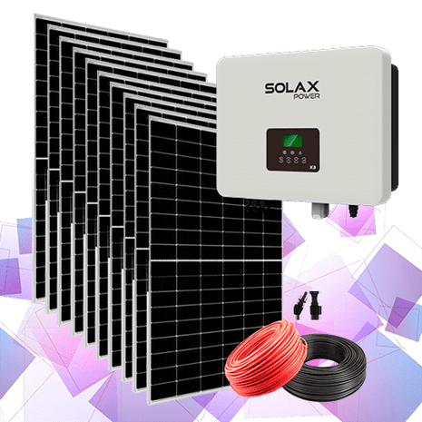 Kit Solar 4 kW Solax Trifásico | Inversor X3 MIC - Tiensol