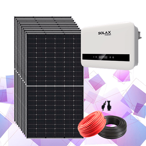 Kit Solar 6000W Solax Monofásico | Inversor X1 Boost - Tiensol