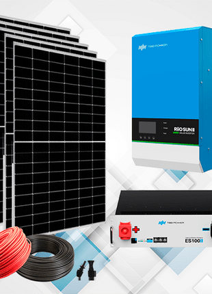 Kit Solar Aislado 3000W 48V con Batería Litio - Tiensol