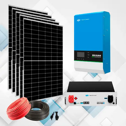 Kit Solar Aislado 3000W 48V con Batería Litio - Tiensol