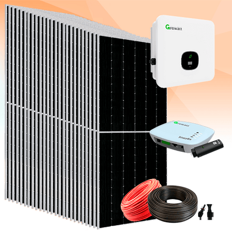 Kit Solar Híbrido Red 15 KW Growatt Trifásico - Tiensol