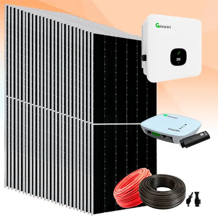Kit Solar Híbrido Red 15 KW Growatt Trifásico - Tiensol