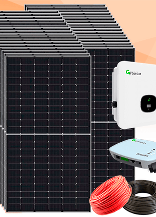 Kit Solar Híbrido Red 20 KW Growatt Trifásico - Tiensol