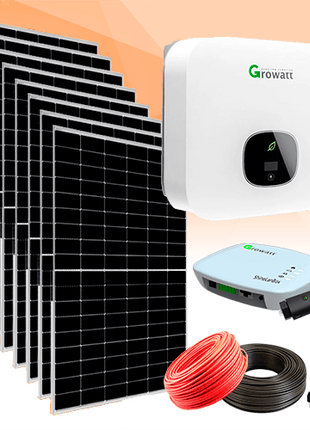 Kit Solar Híbrido Red 3000W Growatt Monofásico - Tiensol