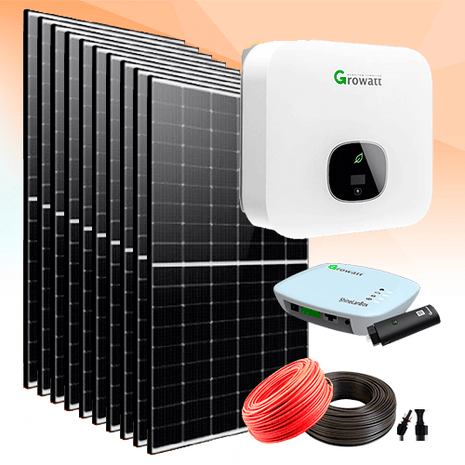 Kit Solar Híbrido Red 4200W Growatt Monofásico - Tiensol