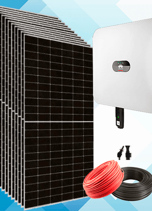 Kit Solar Híbrido Red 6 KW Huawei Trifásico - Tiensol