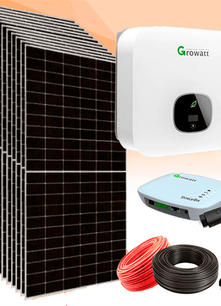 Kit Solar Híbrido Red 6000W Growatt Monofásico - Tiensol