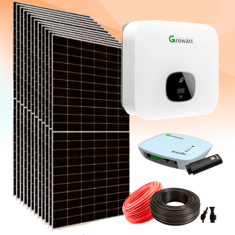 Kit Solar Híbrido Red 6000W Growatt Monofásico - Tiensol