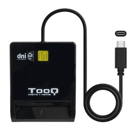 Lector de DNI TooQ TQR - 211B/ USB Tipo - C/ Negro - Tiensol