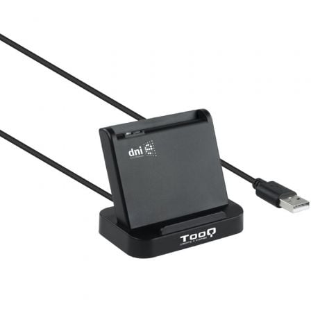 Lector de DNI TooQ TQR - 220B/ USB 2.0/ Negro - Tiensol