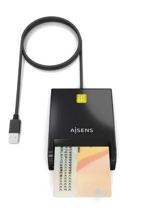 Lector de DNI y Tarjetas Aisens ASCR - SN06 - BK/ Negro - Tiensol