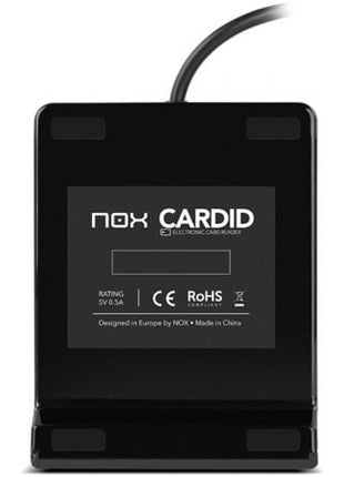 Lector de DNI y Tarjetas Nox Card ID/ Negro - Tiensol