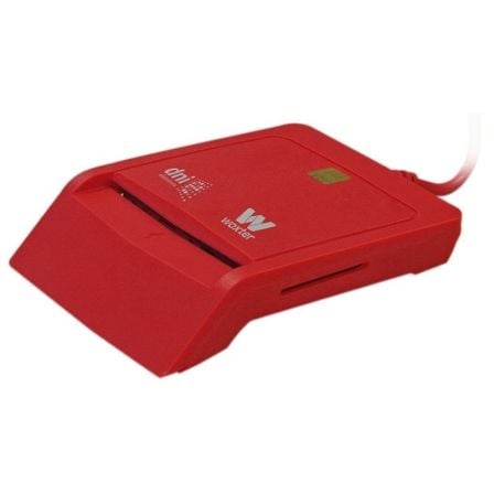 Lector de DNI y Tarjetas Woxter Combo PE26 - 148/ Rojo/ USB 2.0 - Tiensol