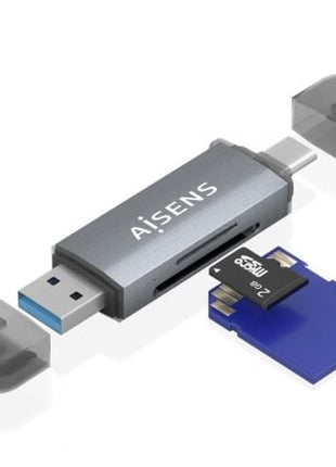 Lector de Tarjetas Externo Aisens ASCR - 2AC08 - GR/ USB 3.1 - Tiensol