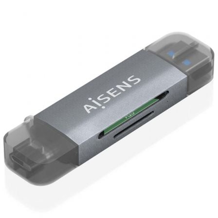 Lector de Tarjetas Externo Aisens ASCR - 2AC08 - GR/ USB 3.1 - Tiensol