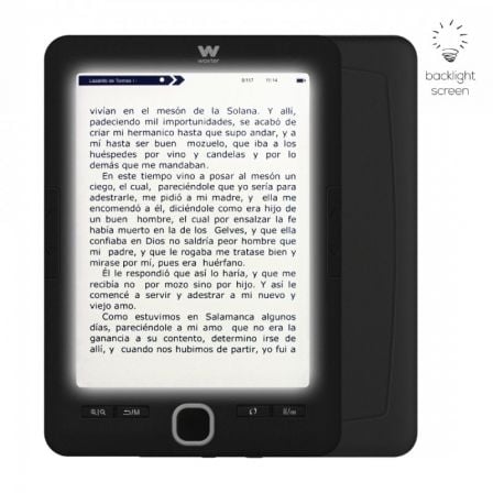 Libro Electrónico Ebook Woxter Scriba 195 Paperlight Black/ 6'/ Tinta Electrónica/ Negro - Tiensol