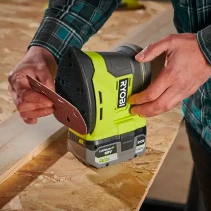 Lijadora Triangular Ryobi RPS18-0 18V ONE + | Incluye 6 lijas | Compacta y precisa - Herramientas a Batería