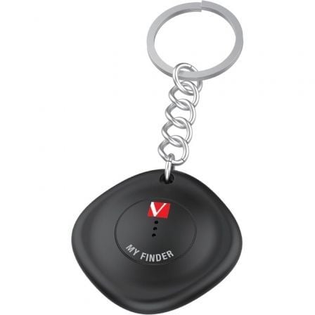 Localizador Verbatim My Finder Bluetooth Tracker MYF - 01 compatible con Apple/ Incluye Llavero y Pila/ Negro - Tiensol