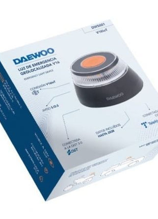 Luz de Emergencia para coche Daewoo DW5001 V16/ Homologada/ Base Imantada/ Geolocalizable/ Funciona a Pilas - Tiensol