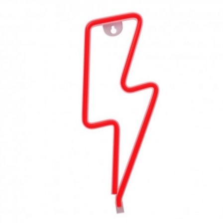 Luz Neon Forever Light Neon LED Bolt Red/ Funciona a Pilas y USB - Tiensol