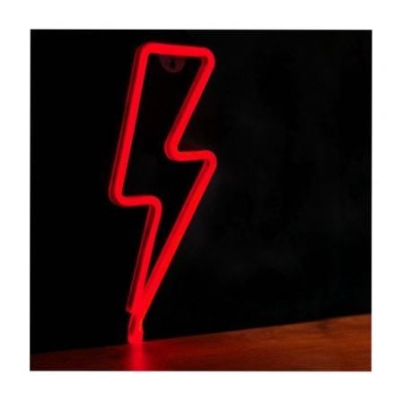 Luz Neon Forever Light Neon LED Bolt Red/ Funciona a Pilas y USB - Tiensol