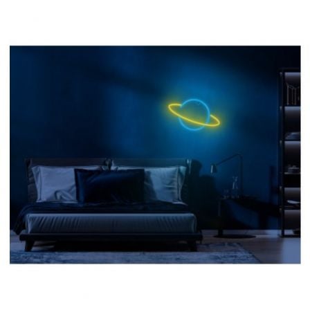 Luz Neon Forever Light Neon LED Saturn Yellow Blue/ Funciona a Pilas y USB - Tiensol