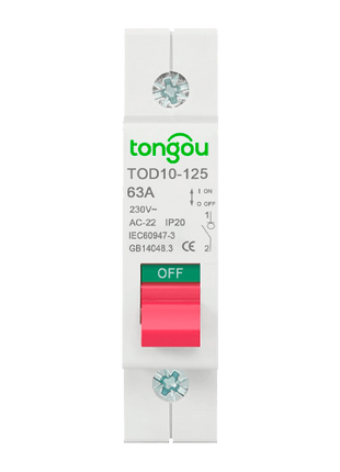 Magnetotermico 1P 230V 100A Tongou TOD10 - 125 - Tiensol